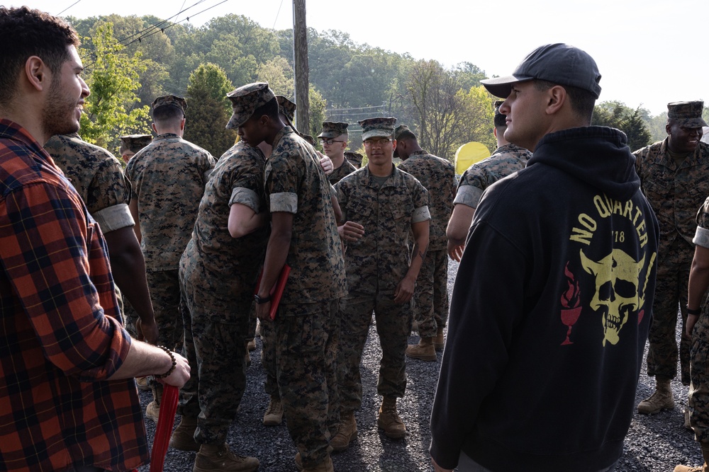 Lance Cpl. Fogg and Pfc. Capron Promotion Ceremony