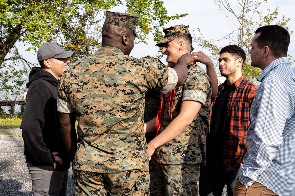Lance Cpl. Fogg and Pfc. Capron Promotion Ceremony