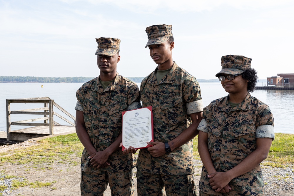 Lance Cpl. Fogg and Pfc. Capron Promotion Ceremony