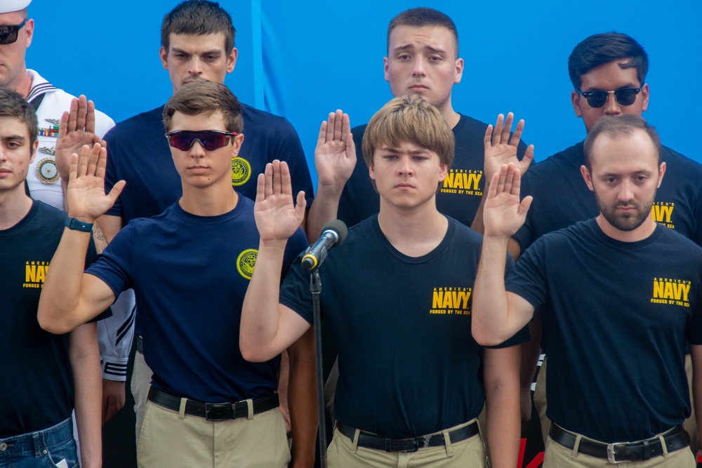 Future Sailors Enlist at NASCAR Race