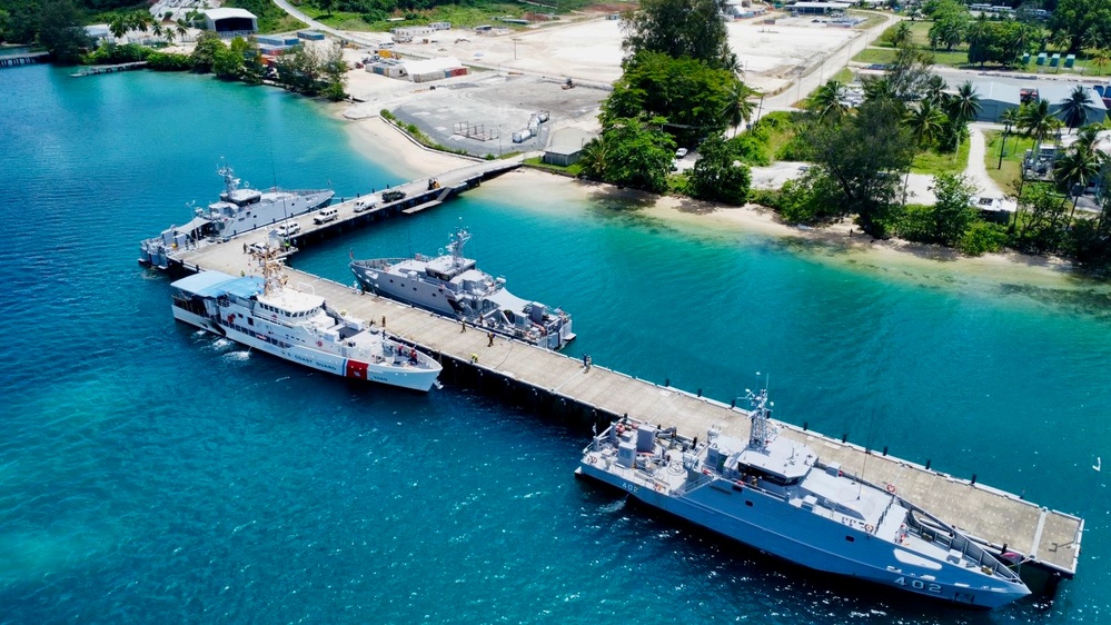 The USCGC Oliver Henry (WPC 1140) crew arrives to Papua New Guinea