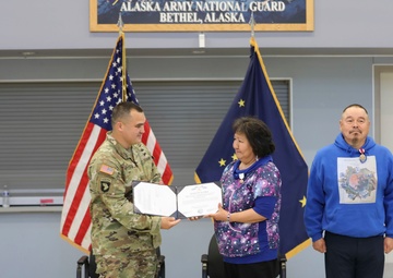 Bethel couple recognized for decades of service to the Alaska Guard