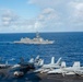 USS Ronald Reagan (CVN 76) holds a Photo exercise with the Japanese Maritime Self Defense Force