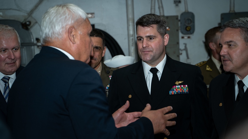 Key Leaders from Lithuania Visit and Tour USS Kearsarge