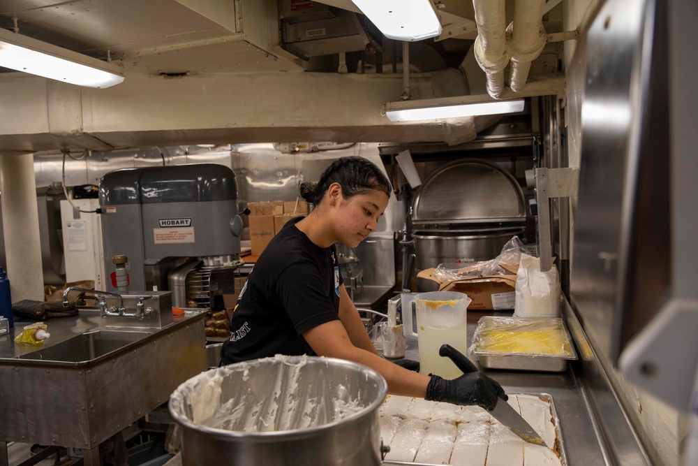 Daily operations aboard the USS George H.W. Bush (CVN 77)