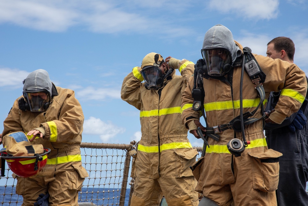 The USS Bainbridge is on a scheduled deployment in the U.S. Naval Forces Europe area of operations, employed by U.S. Sixth Fleet to defend U.S., Allied and Partner interests.