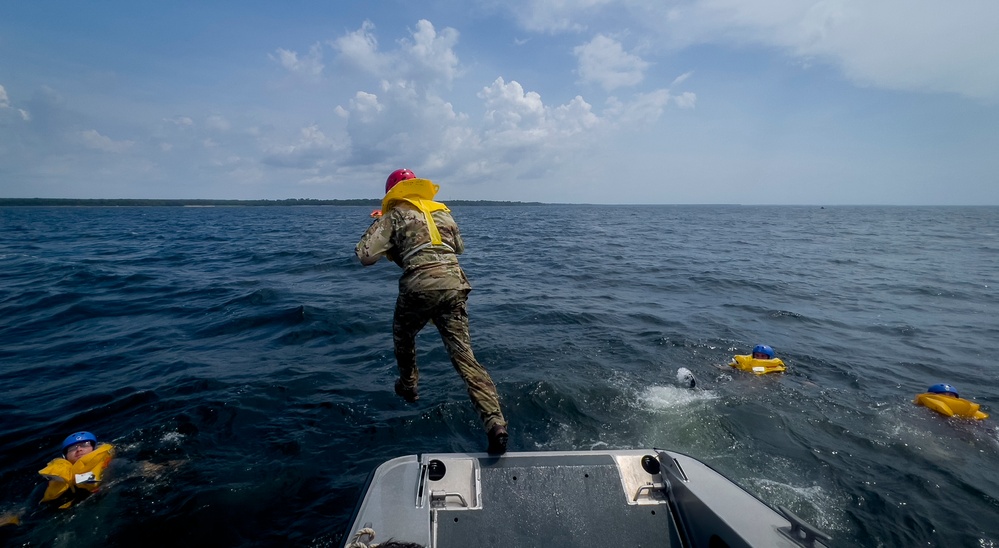 Water survival training