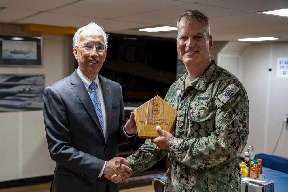 U.S. Ambassador to Latvia visits USS Arlington