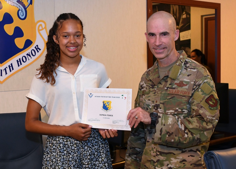 2022 Aviano Youth of the Year: Sophia Fisher