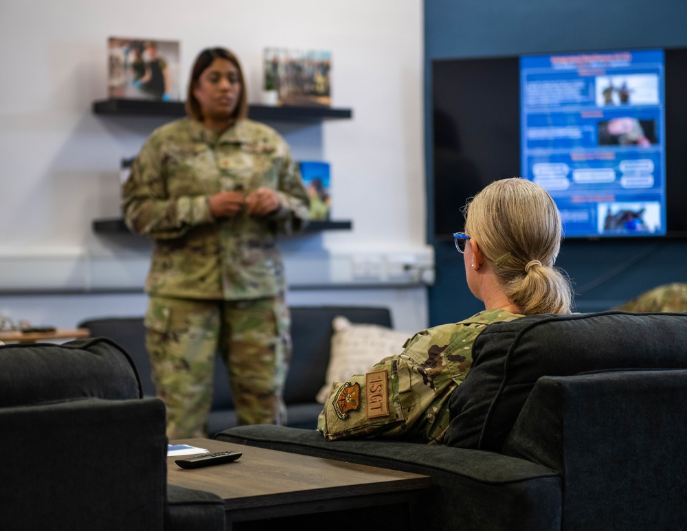 Global Strike Command First Sergeant visits Liberty Wing Torchbearers and A1Z