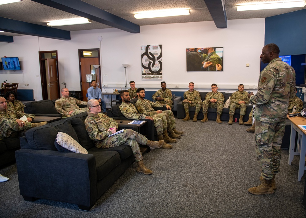 Global Strike Command First Sergeant visits Liberty Wing Torchbearers and A1Z