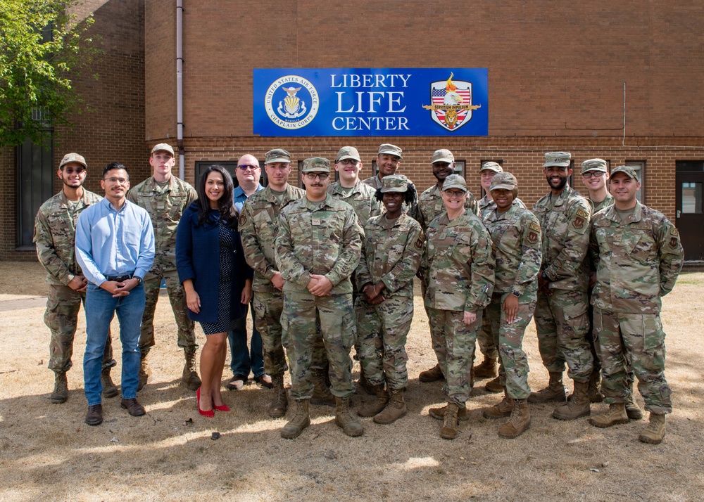 Global Strike Command First Sergeant visits Liberty Wing Torchbearers and A1Z