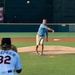 ANG OAY Airmen Throw Bowie Baysox Ceremonial First Pitch