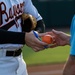 ANG OAY Airmen Throw Bowie Baysox Ceremonial First Pitch