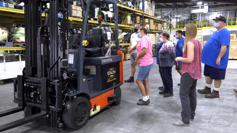 FRCE test drives autonomous parts-handling vehicles in warehouse