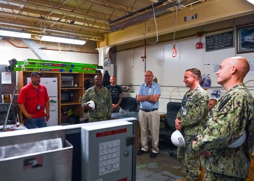 TRFB Leadership Visits Crane Operators Shop for Gemba