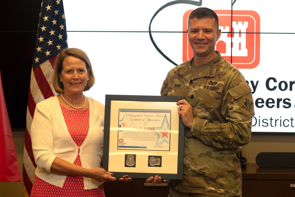 Adcock receives Distinguished Civilian Employee Recognition Award