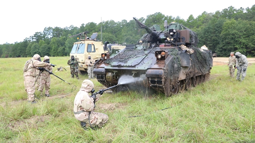 Mustang Squadron conducts joint decontamination exercise