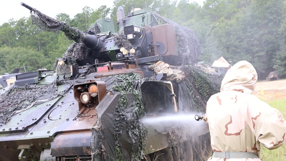 Mustang Squadron conducts joint decontamination exercise