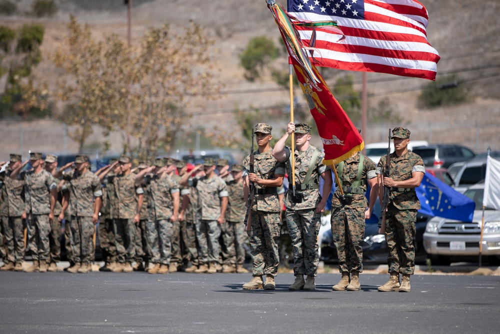 1st Bn., 5th Marines bids farewell to battalion sergeant major