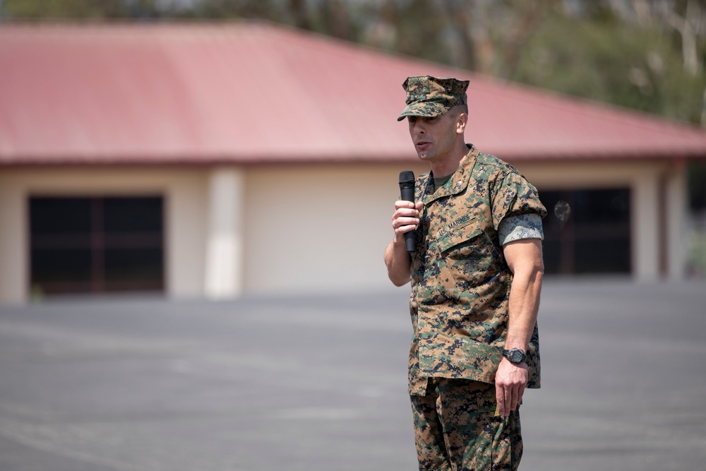 1st Bn., 5th Marines bids farewell to battalion sergeant major