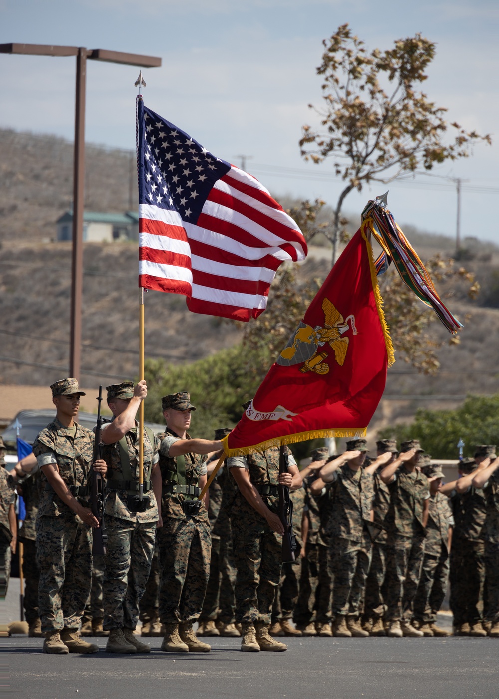 1st Bn., 5th Marines bids farewell to battalion sergeant major