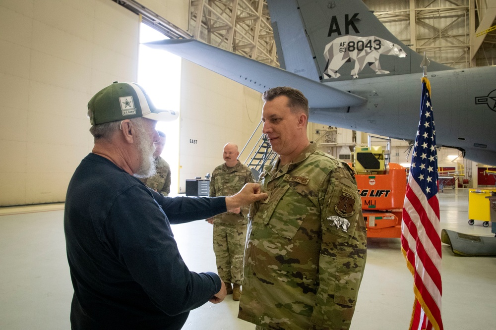 168th Wing's newest Senior Master Sgt. surrounded by family
