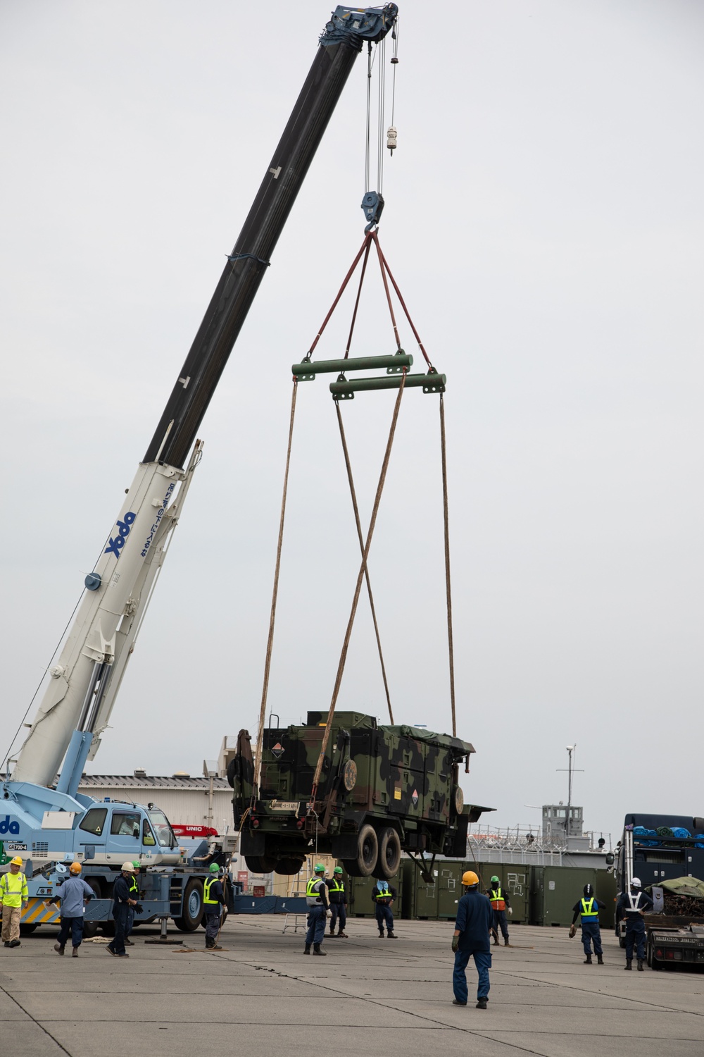 USNS Guam (T-HST-1) docks at MCAS Iwakuni in support of Exercise Orient Shield 22