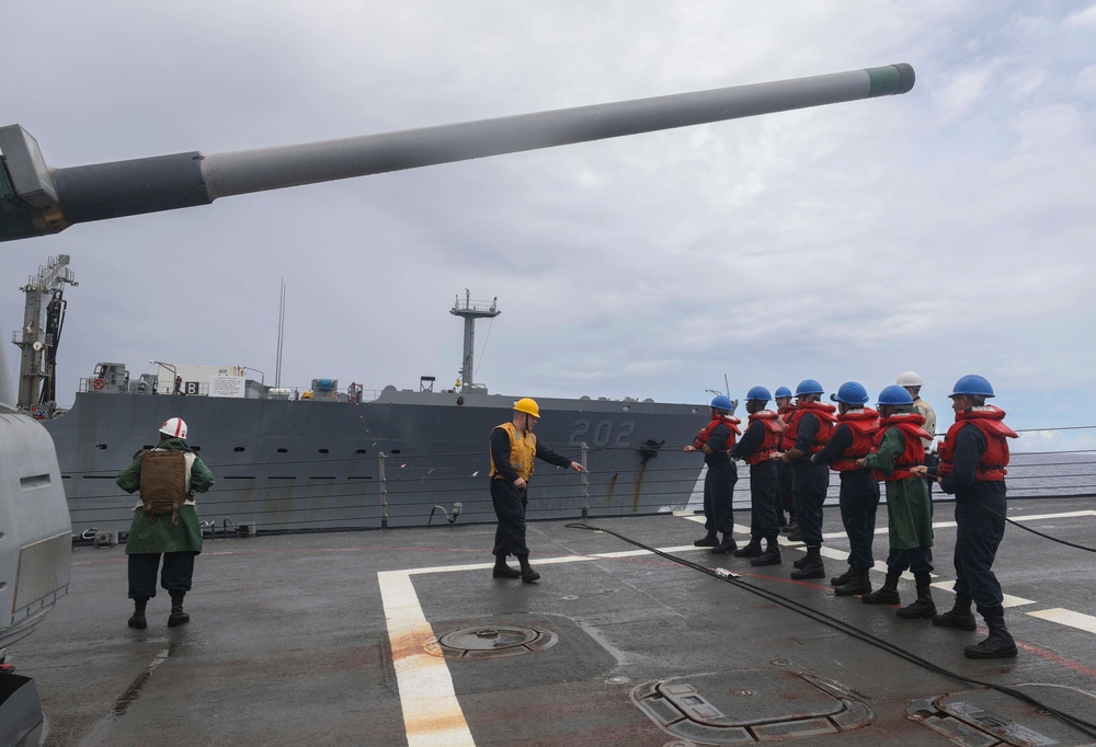 USS Barry (DDG 52) Conducts Replenishment-at-Sea with USNS Yukon (T-AO 202)