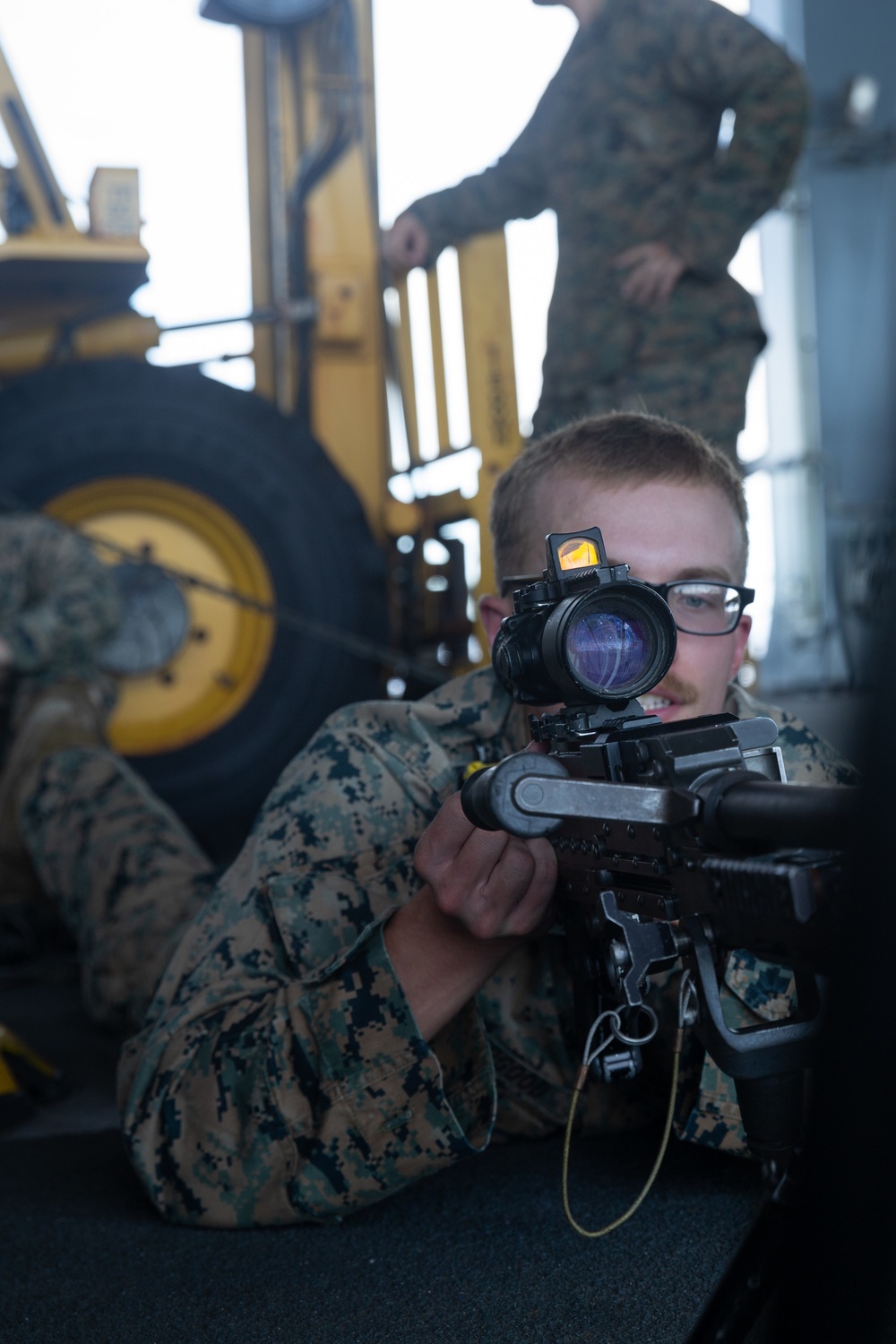 Weapons Training aboard the USS Miguel Keith (ESB-5)