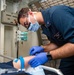 USS Ronald Reagan (CVN-76) Medical Sailors perform daily tasks