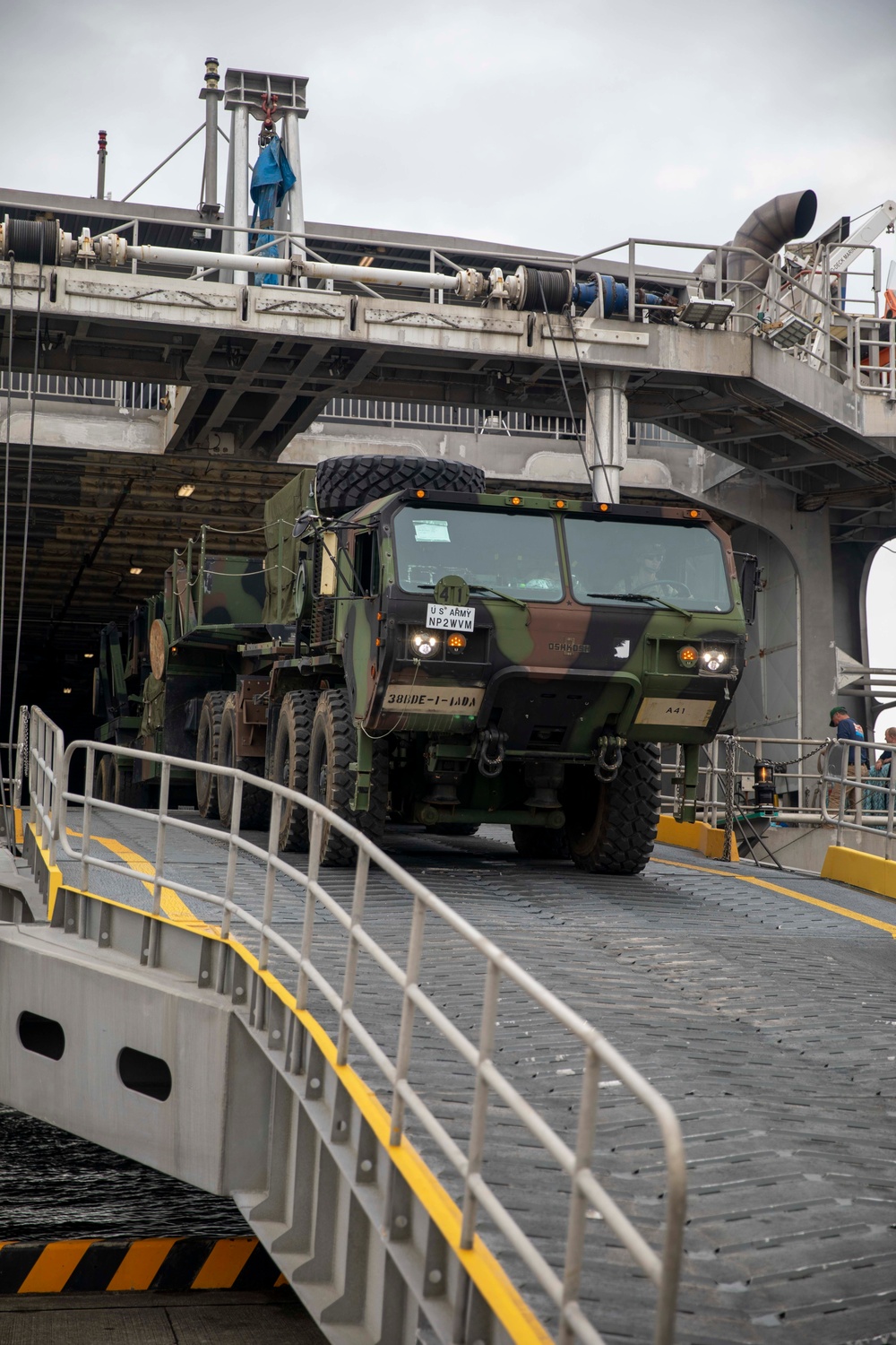 USNS Guam (T-HST-1) docks at MCAS Iwakuni in support of Exercise Orient Shield 22