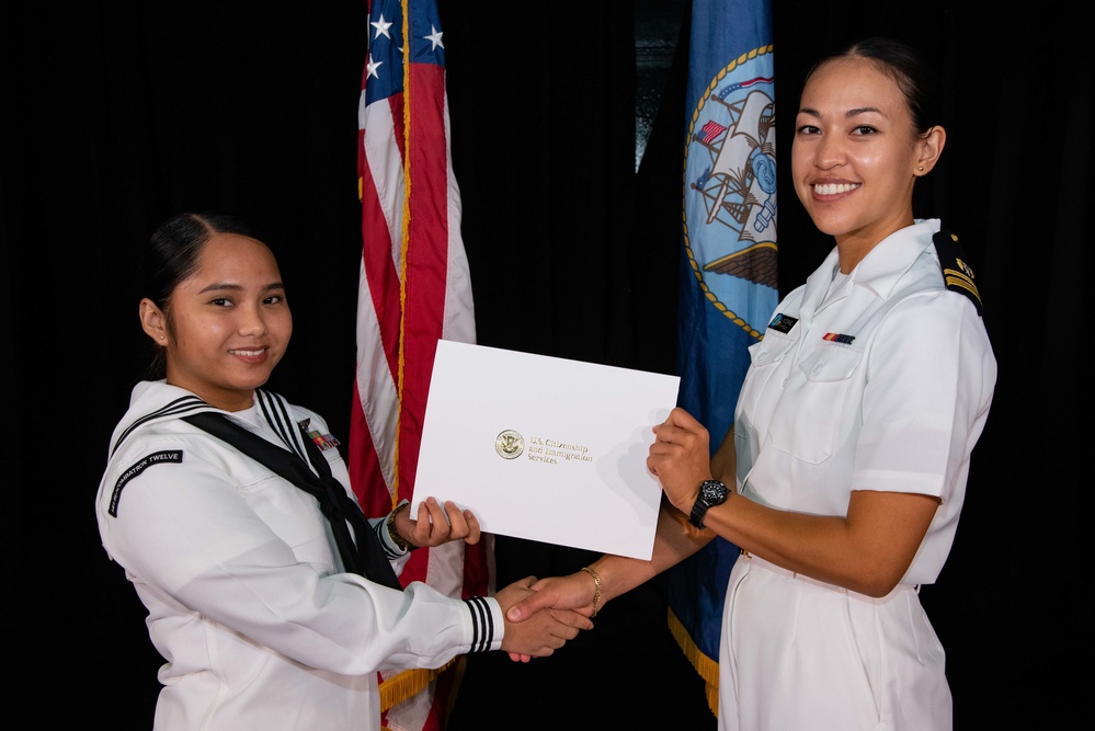 Naturalizaion Ceremony onboard CFAY, Aug. 25, 2022