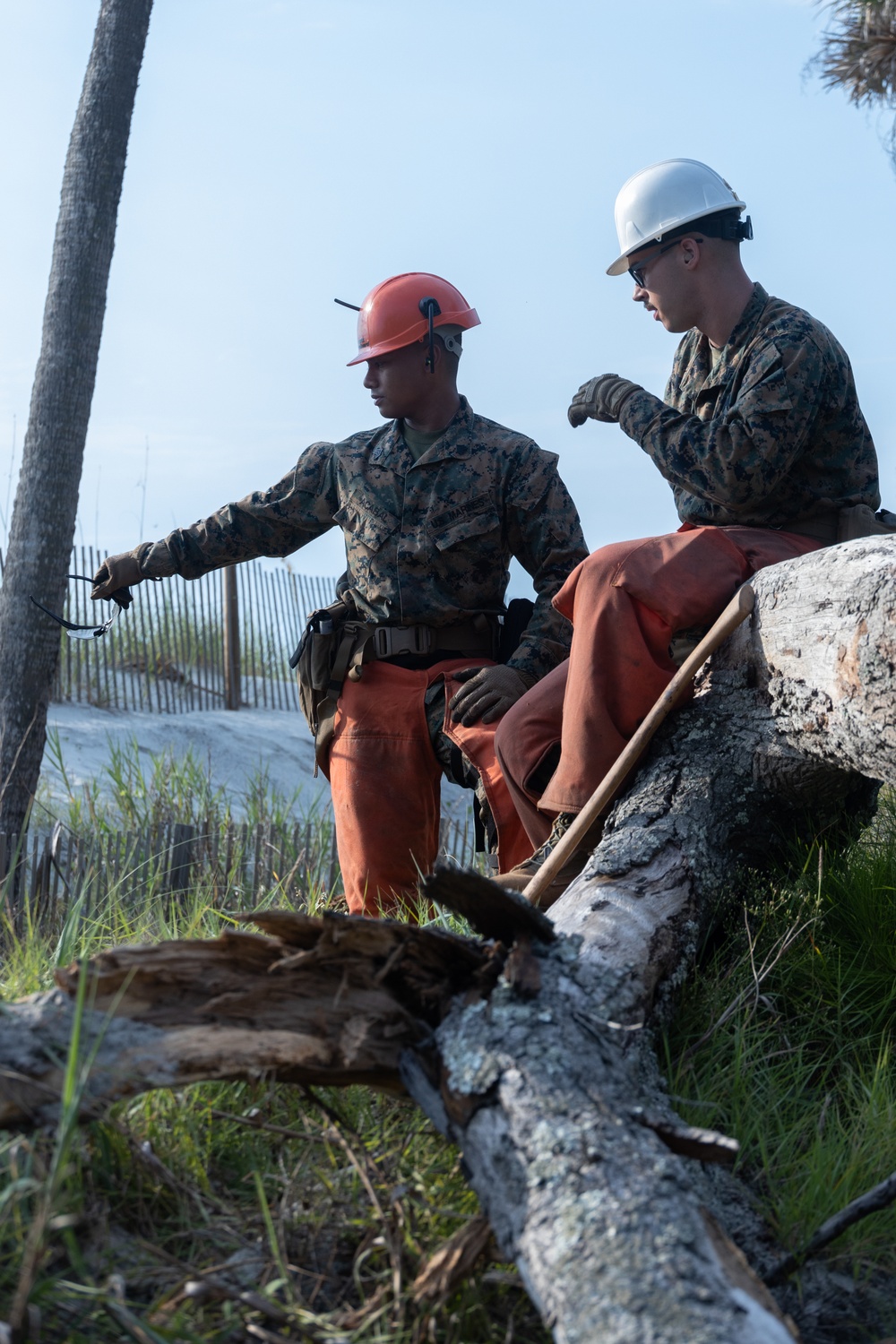 Marine Wing Support Squadron Engineer Company at Hunting Island