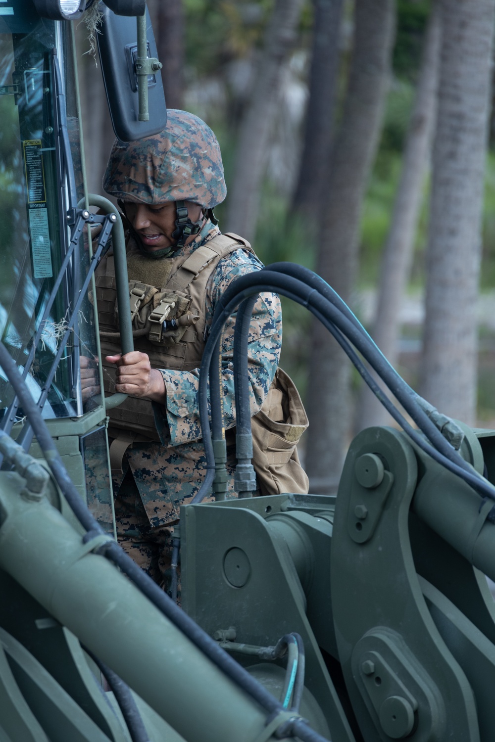 Marine Wing Support Squadron Engineer Company at Hunting Island