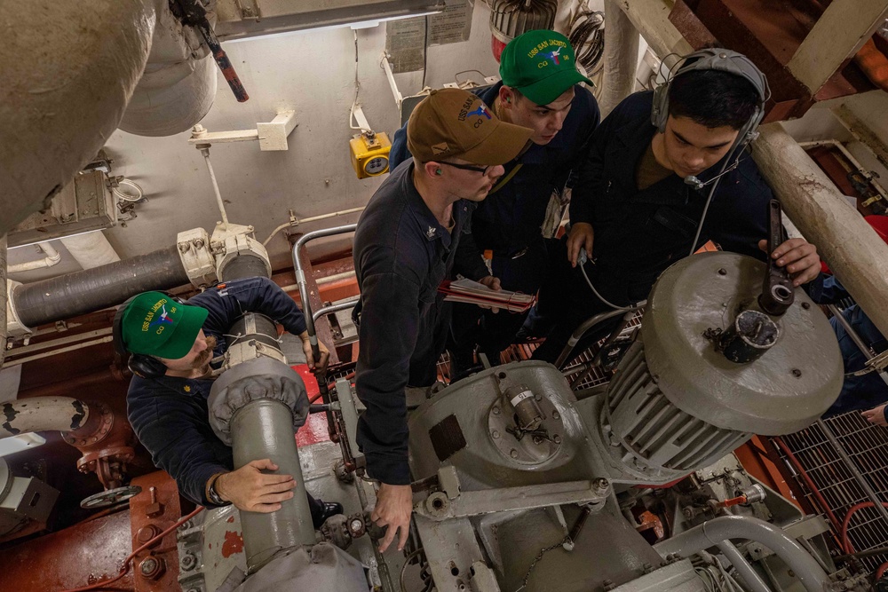 USS San Jacinto Engineer Training