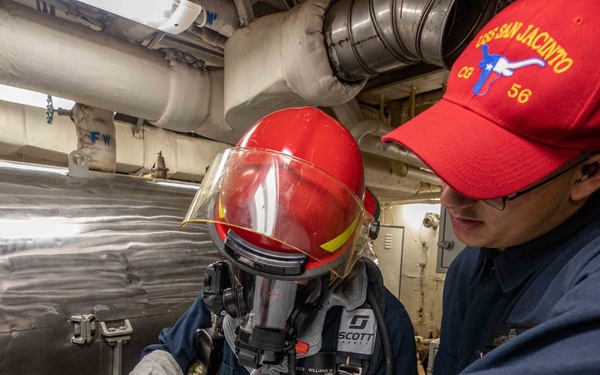 USS San Jacinto Damage Control Training