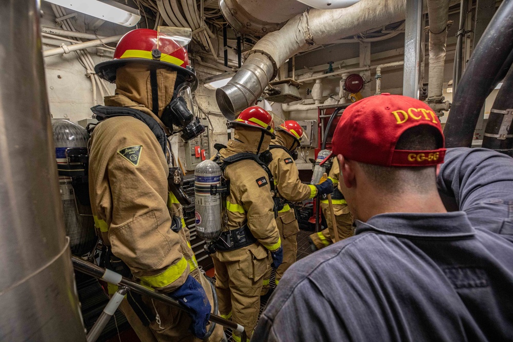 USS San Jacinto Damage Control Training