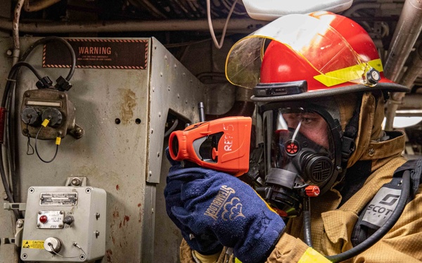 USS San Jacinto Damage Control Training