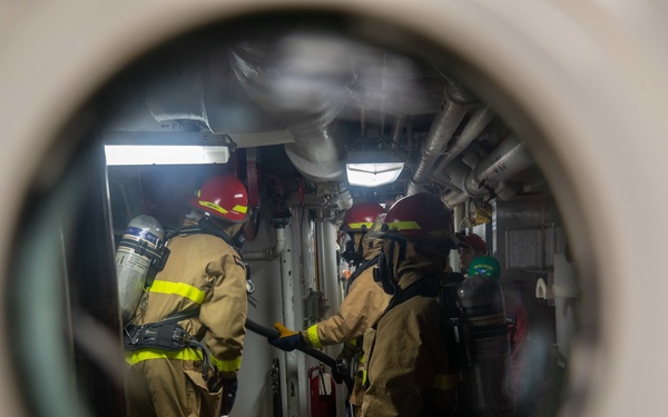 USS San Jacinto Damage Control Training