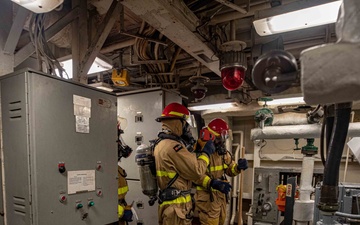 USS San Jacinto Damage Control Training