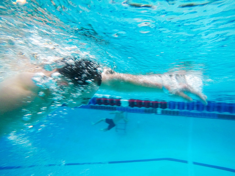 Headquarters and Headquarters Dives Into Pool PT