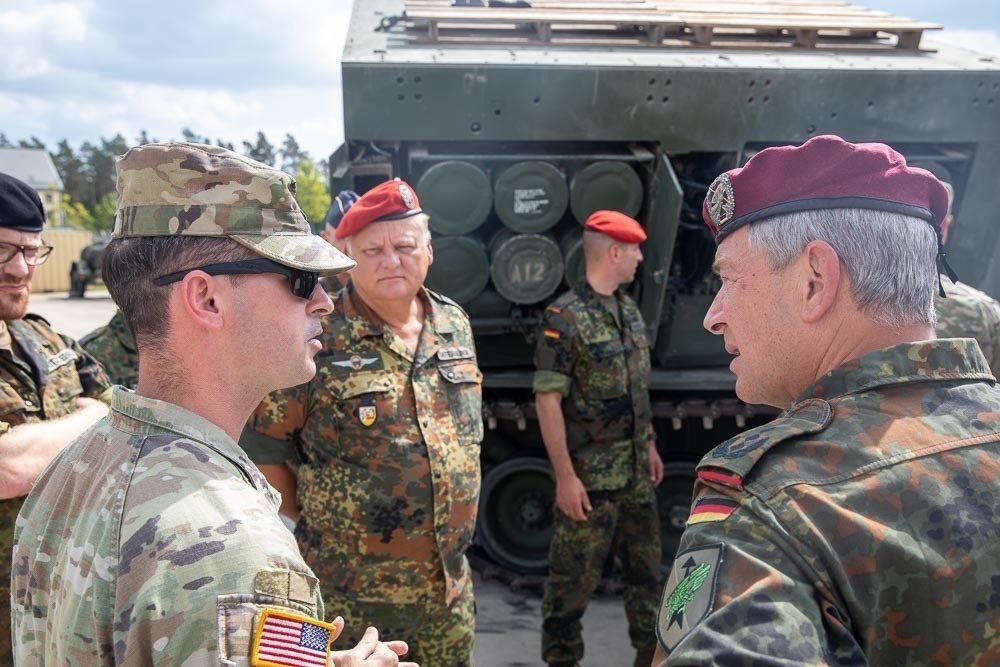 Landeskommando Bayern visit Grafenwoehr Training Area