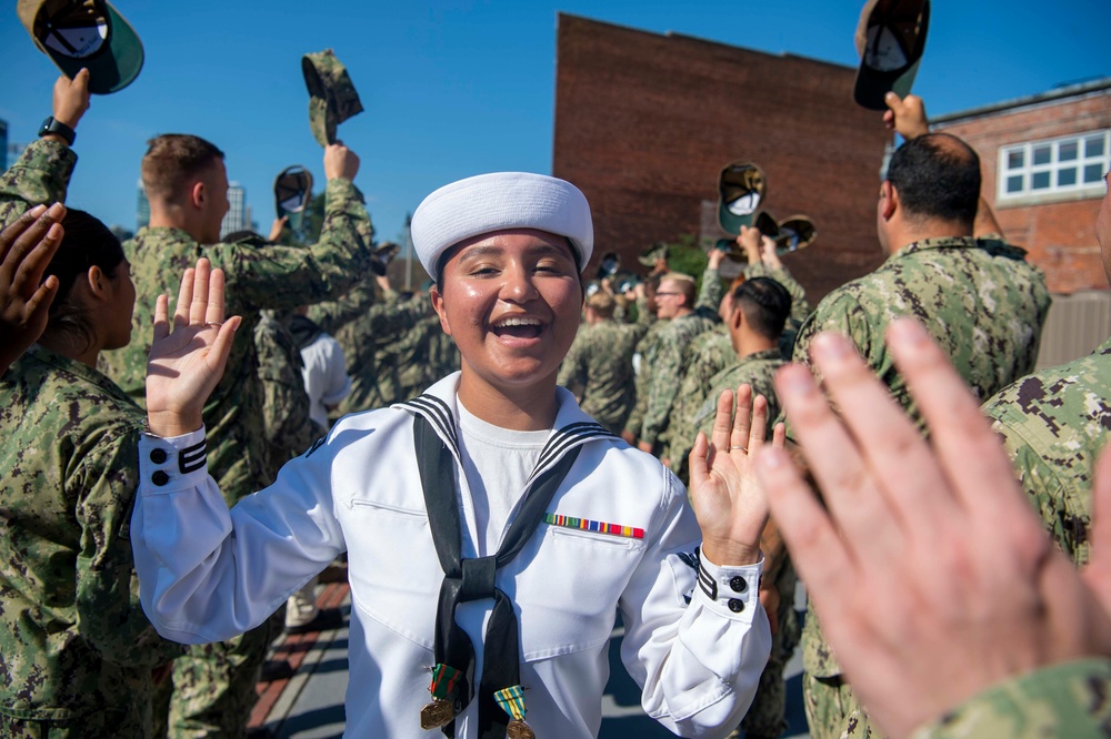 USS Constitution Sailor bids farewell