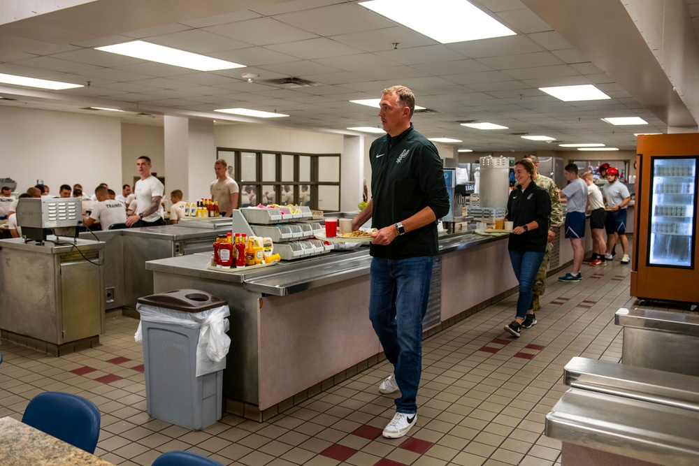 Special Warfare Training Wing discuss human performance integration with Spurs staff