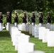 Military Funeral Honors with Funeral Escort are Conducted for Medal of Honor Recipient U.S. Marine Corps Sgt. Maj. John Canley in Section 60