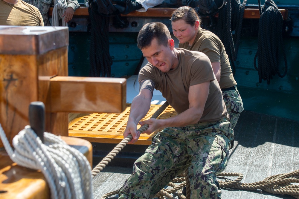 USS Constitution Conducts Training