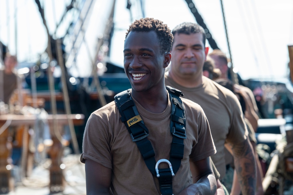 USS Constitution Conducts Training