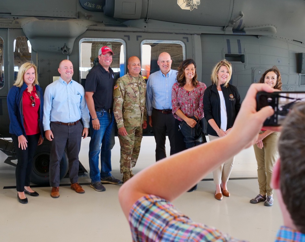 Ohio state legislators participate in orientation flight, tour