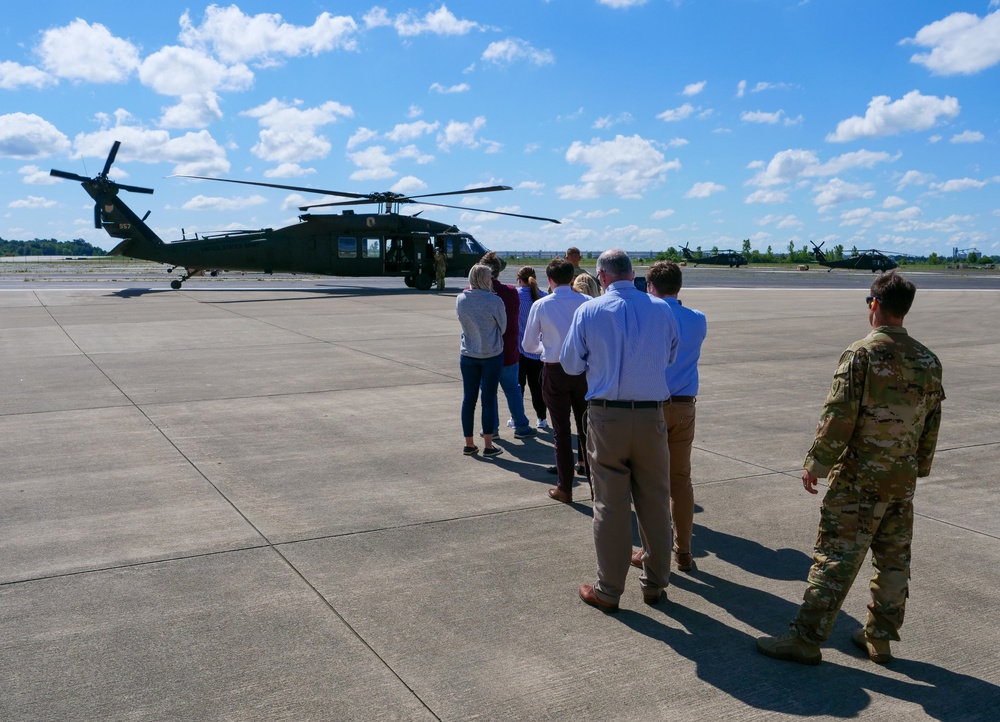 Ohio state legislators participate in orientation flight, tour